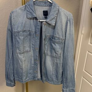 J. Jill Light Blue Jean Jacket